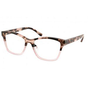Tory Burch Blush Pink Tortoise Eyeglass Frames and Case